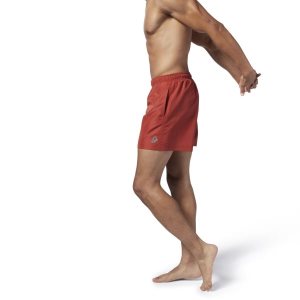 Spodenki Męskie Reebok Beachwear Basic Boxer Czerwone PL 84YTCSK